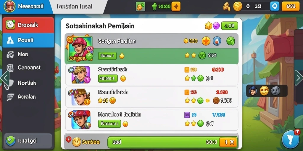 Tampilan antarmuka pengguna yang menarik dan interaktif.