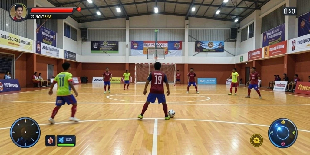 Tangkapan layar menunjukkan karakter utama dalam petualangan seru.