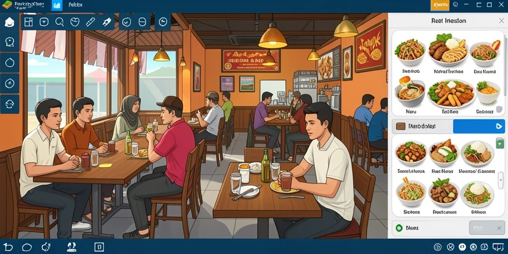 Tampilan awal yang menarik dan intuitif.