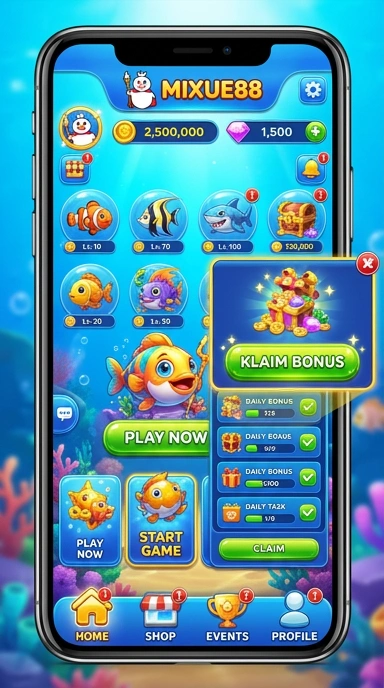 Pratinjau antarmuka mixue88 — aplikasi APK resmi Android v2.8.6
